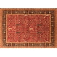 thumbnail image 1 of Ahgly Company Indoor Rectangle Oriental Orange Industrial Area Rugs, 2' x 3', 1 of 4