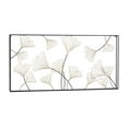 thumbnail image 5 of DecMode Gold Metal Floral Wall Decor with Black Frame, 5 of 8