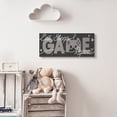 thumbnail image 2 of Stupell Industries Eat Sleep Game Repeat Quote Stars and Controller,13 x 30,Designed by Daphne Polselli, 2 of 5