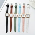 thumbnail image 3 of Women's Square Quartz Watch with Leather Strap and Zinc Alloy Case - the perfect combination of stylish and stylish!,Brown, 3 of 9