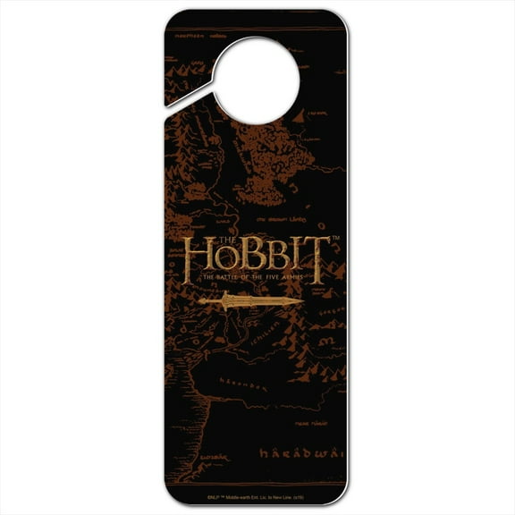 The Hobbit Battle of the Five Armies Logo Plastic Door Knob Hanger Sign