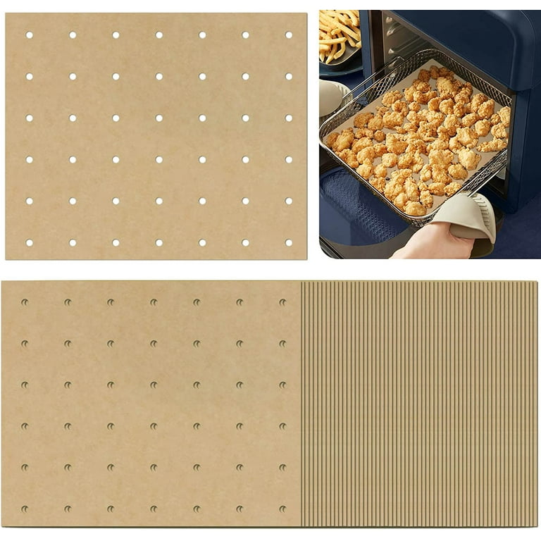 Air Fryer Parchment Lined,100 Piece Perforated Square Air Fryer Liner For  Ninja Foodi Grill 5