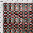 thumbnail image 3 of oneOone Silk Tabby Orange Fabric Geometric Sewing Craft Projects Fabric Prints By Yard 42 Inch Wide, 3 of 4
