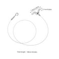 thumbnail image 2 of ETHZZLE 2Pcs Stainless Steel Hanging Wire Rope with Adjustable Hooks for Secure Picture and Lamp Suspension, 2 of 8