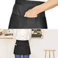 thumbnail image 4 of Waist Apron 3 Pack Waiter Apron Kitchen Apron Cooking Apron with 3 Pockets for Women Men Restaurant Waiter Chef Waitress Barista Black, 4 of 5
