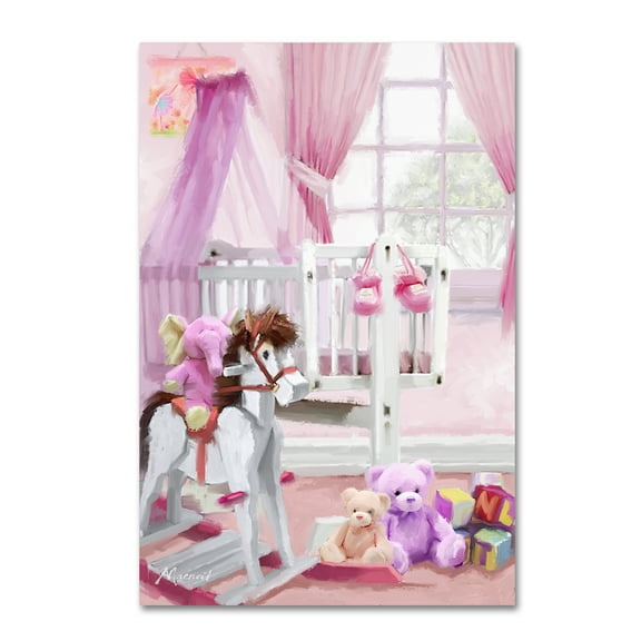 Trademark Fine Art 'Baby Girl's Cot' Canvas Art by The Macneil Studio