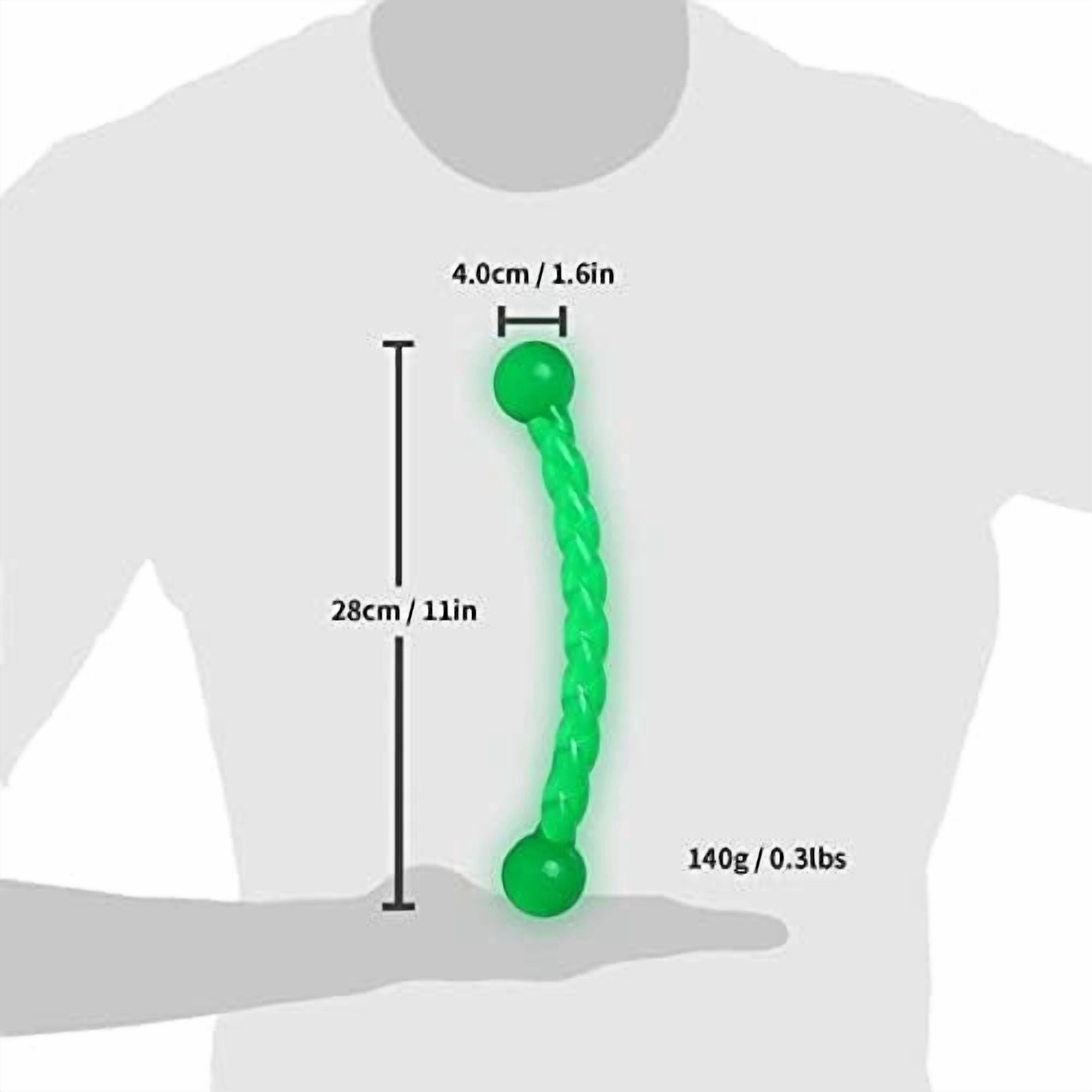 Dog Chew Toys 11'' Long for Small/Medium Dogs Aggressive Chewers, Rubber Puppy Dog Rope Toys Knot Dental Teething Toys Almost Indestructible Washable