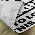 thumbnail image 5 of Ambesonne 50th Birthday Place Mats Set of 4, Funny Happy Face, Standard Size, Black White, 5 of 6