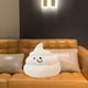 thumbnail image 4 of Cojín de peluche divertido con forma de emoticono para abrazar y decorar el hogar y la sala de estar. blanco, 4 of 8