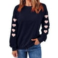 thumbnail image 5 of Ltctricy Womens Valentine's Day Sweatshirts Cute Heart Print Long Sleeve Pullover Tops for Gifts Comfy Fashion Shirts, 5 of 7