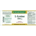 thumbnail image 5 of Nature's Bounty L-Lysine 1000 mg Tablets 60 ea (Pack of 2), 5 of 5