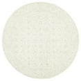 thumbnail image 4 of SAFAVIEH Micro-Loop Conchur Geometric Area Rug, Ivory/Light Green, 5' x 5' Round, 4 of 10