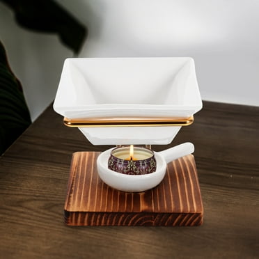 AURARMLET Ceramic Aromatherapy Wax Furnace Scented Wax Melt Warmer 1 Set for Home