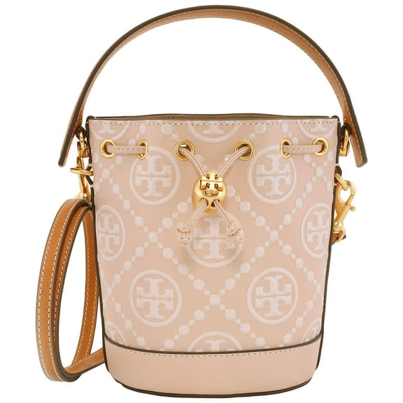 Tory Burch Mini T Monogram Embossed Bucket Bag