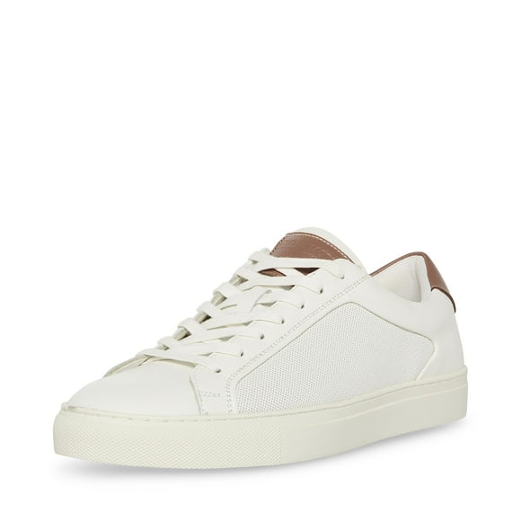 Zapatilla Steve Madden Finneas para hombre, piel blanca, talla 9.5US