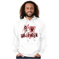 thumbnail image 5 of I Love Halloween Spooky Macabre Hoodie Sweatshirt Women Men Brisco Brands X, 5 of 6