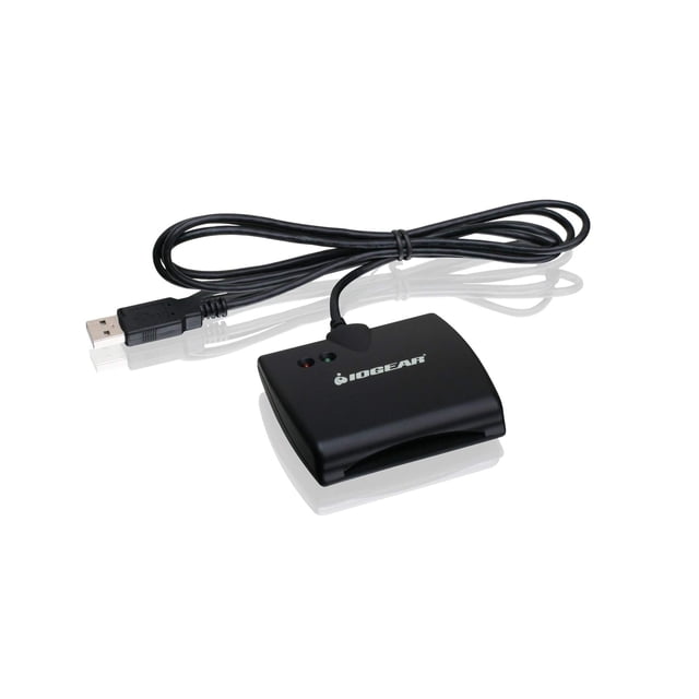 Lector de acceso con tarjeta inteligente USB IOGEAR GSR202 compatible con TAA