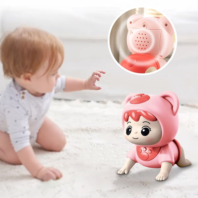 Juguetes de piscina con sonido electrónico: juguete para gatear con música para la educación temprana y el desarrollo de la inteligencia. Juguete para gatear con música para bebés que levanta la cabez