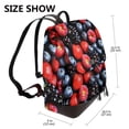 thumbnail image 2 of Fotbe Variety Of Fruits And Berries Mochila Bolso con Estampado para Mujer, Mochila Antirrobo de Nylon Impermeable, Bolsa Ligera de Hombro, 2 of 4