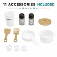 thumbnail image 4 of Teamson Kids Large Wooden Play Kitchen Set, White and Natural, Modular Pretend Play kitchen, Fridge with Pretend Ice Dispenser, Little Chef Morocco, 4 of 11