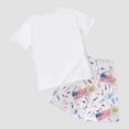 thumbnail image 7 of Ketyyh-chn99 Little Girls Patriotic Outfit Girls Short Sleeved Shorts Set Comfortable Breathable Independence Day Girls Set Size for 7-8 Years,White, 7 of 7