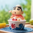 thumbnail image 1 of Crayon Shin Chan Anime figura caja ciega Kawaii postre tiempo serie Anime figuras Pvc modelo muñeca colección adornos juguetes regalos hola suerte  unisex, 1 of 2