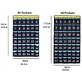 thumbnail image 4 of Numbered Organizer Classroom Pocket Chart for Cell Phones Calculators Holders Blue (36 Pockets), 4 of 4