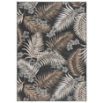 thumbnail image 4 of SAFAVIEH Sunrise Jane Floral Reversible Indoor/Outdoor Area Rug, Ivory/Grey Black, 5'3" x 7'7", 4 of 9
