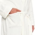 thumbnail image 3 of Ross Michaels Mens Plush Shawl Collar Luxury Kimono Bath Robe (White, XXXL), 3 of 6