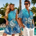 thumbnail image 3 of Jeiento Sea Turtle Matching Vacation Outfits for Couples Mens Hawaiian Shirt Dress for Women Casual Shirts for Men Button Down Shirt Short Sleeve Beach Shirts, 3 of 6