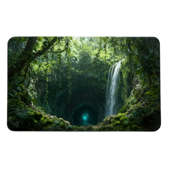 Tyidzon Tapis Optique Paillasson Trou Sans Fond Usage Intérieur Extérieur pour Entrée Salon