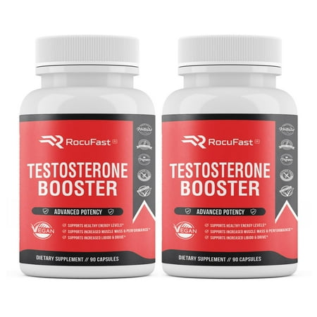 2-Pack Premium Testosterone Booster for Men - Male Enhancing Pills - Enlargement Supplement - Increase Size, Strength and Stamina - Energy, Fat Burner, Endurance Test Boost - 60 Capsules
