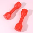 thumbnail image 3 of Mizh - 4 mancuernas octogonales para niños, equipo de fitness de plástico para exteriores, herramienta de baile para niños, juguete de ejercicio (rojo), 3 of 4