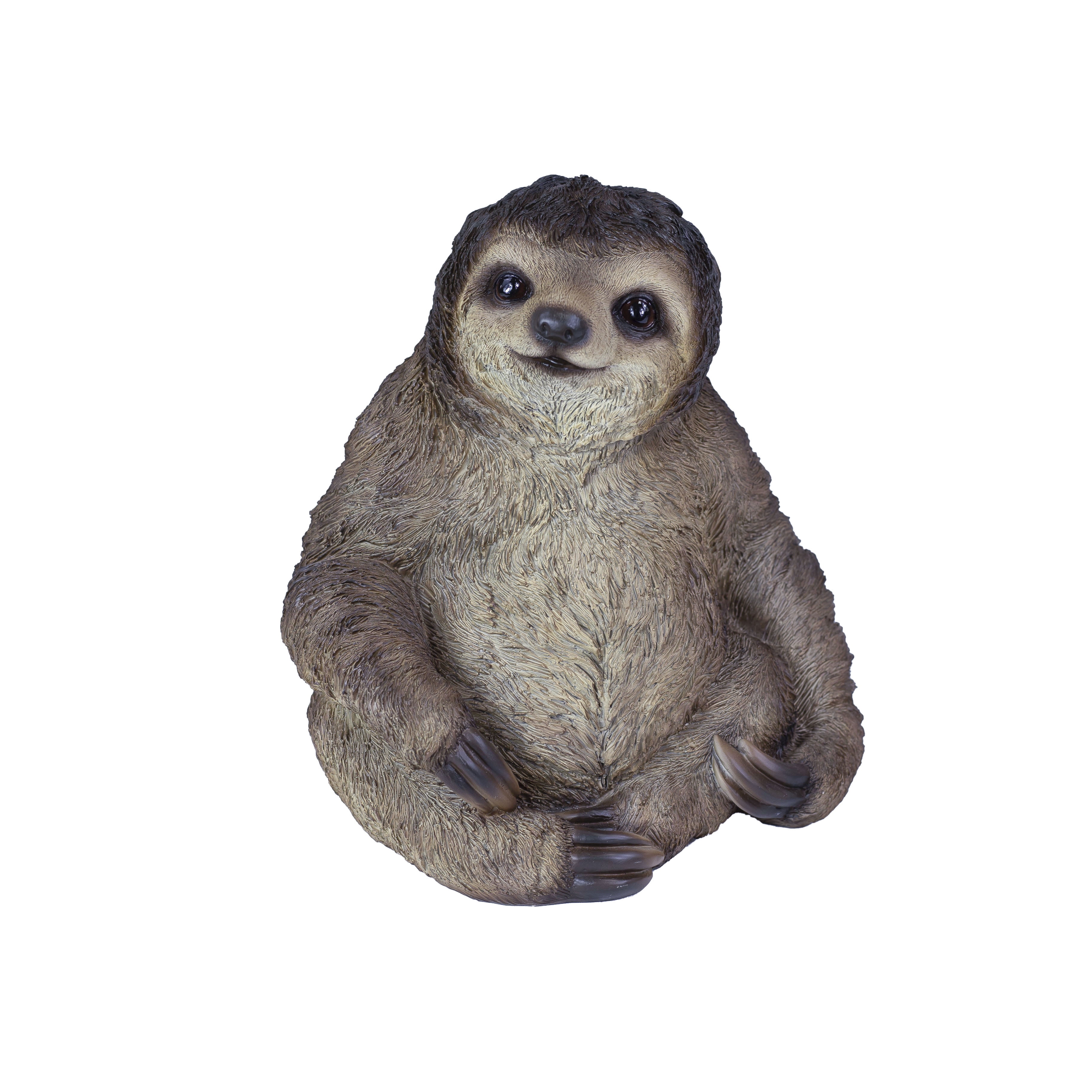 SOREAL Brown Sloth Decorative Figurine for Home & Office Décor, Handcrafted Resin Statue, Realistic Design, Collectible Animal Accent, Weather-Resistant Indoor/Outdoor Decor