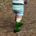 thumbnail image 3 of Pavilion - Camp Bum - 6-12 Month Green Striped Unisex Drawstring Baby Shorts, 3 of 7