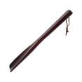 thumbnail image 3 of Raindrops Durable Dark Brown Wooden Shoe Horn Tool for Home Use Ergonomic Design Lightweight Long Handle 1pc, 3 of 8