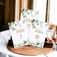 thumbnail image 2 of Greenery Eucalyptus Table Number Cards Double Sided Party Table Numbers for Reception Baby Shower Anniversary Birthday Bridal Party 4x6 Inch, 2 of 3