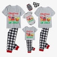 thumbnail image 2 of Pijamas familiares navideños a juego, conjuntos de pijamas de Papá Noel en julio, gris, 2 of 3