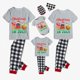 thumbnail image 1 of Pijamas familiares navideños a juego, conjuntos de pijamas de Papá Noel en julio, gris, 1 of 3