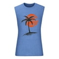 thumbnail image 3 of Pitauce Tank Tops Men Sleeveless Gym Workout Tops Casual Loose Fit Pullover Crew Neck Muscle Shirt Hawaiian Tropical Print Oversized Graphic Tee, 3 of 4