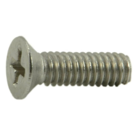 #1-72 x 1/4" 18-8 Stainless Phillips Flat Mini Machine Screws (24 pcs.)