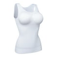 thumbnail image 3 of Women Shaper with Pads Shapewear Tank Top Tummy Control Slimming Compression Undershirt, 3 of 8