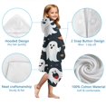 thumbnail image 7 of Colorful Halloween Ghosts Pattern Hooded Bath Towel，50"x30" for Ages 3 To 12 Kids, Quick Dry Lightweight Soft Microfiber Hood Beach Towel Cover Up for Kids, 7 of 7