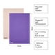 thumbnail image 2 of 20 hojas adhesivas de tela de terciopelo azul violeta, tamaño A4 (8,3" x 11,8")., 2 of 7