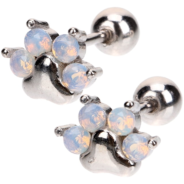 1 par de pendientes con forma de pata de gato para mujer, pendientes para niña, joyería decorativa para las orejas