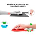 thumbnail image 3 of Cat Paw Mouse Pad with Wrist Support,Portable Ergonomic Anti-Slip Gaming Mouse Mat for Relief Wrist Pain (10.7X7.7X1.1inch) (Red), 3 of 4