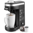 thumbnail image 1 of Cafetera monodosis CHULUX para café de un solo taza con depósito de 12 onzas, negra, 1 of 3