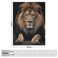 thumbnail image 4 of ARISTURING Lion Throw Blankets for Adults Men Girls Boys Winter Couch Bed Soft Cozy Warm Lightweight Flannel Travel Lap Blanket, 4 of 6