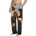 thumbnail image 6 of Salouo Sky Sunset Bronze Dragon Print Pajama Pants for Men, Lounge Pants Elastic Waistband Casual Men's sleepwear Loungewear Sleep Pajama Pant -XX-Large, 6 of 7
