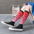 thumbnail image 3 of Lsque Watermelon Printed Crew Socks Men's Women's LightWeight Thin Casual Calf Socks ,Knee High Socks,Cotton Socks, 3 of 9